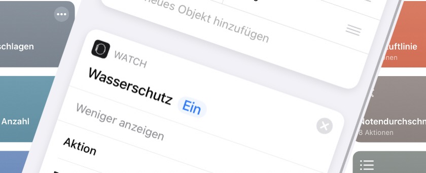 Apple Watch Wasserschutz aktivieren